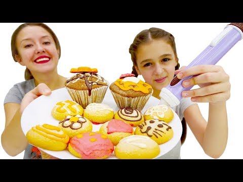 Украшение тортов и пирожных! Шоколадная ручка. Видео для детей