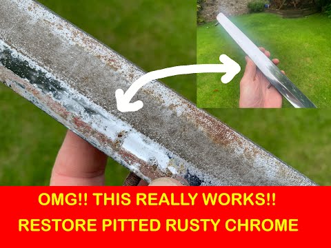 Mercedes r107 - how to get a mirror shine on rusty pitted chrome