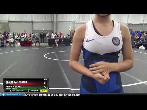 101 Lbs Semis (4 Team) - Claire Lancaster, Oklahoma Vs Annica Blasko, Minnesota 37c5