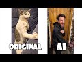 Cat Kung Fu Original Vs Ai Funny Cat Doing Kung Fu