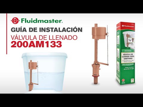 Part of a video titled Válvula de llenado 200AM133 de Fluidmaster - guía de instalación