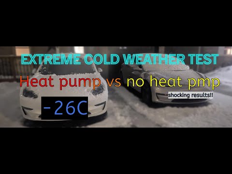 Tesla Model 3 Heat Pump vs Non-Heat Pump In Extreme Cold Weather: Is the difference really that big?