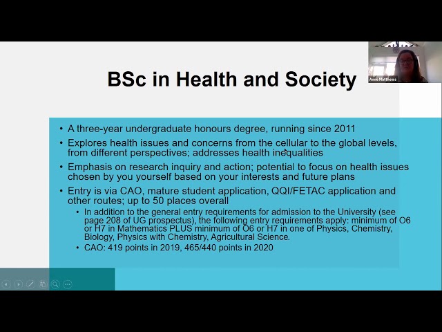 Health and Society at DCU (Virtual Open Day)