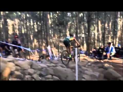 MTB Worlds: Renay Groustra Rides Tree House Rock Garden