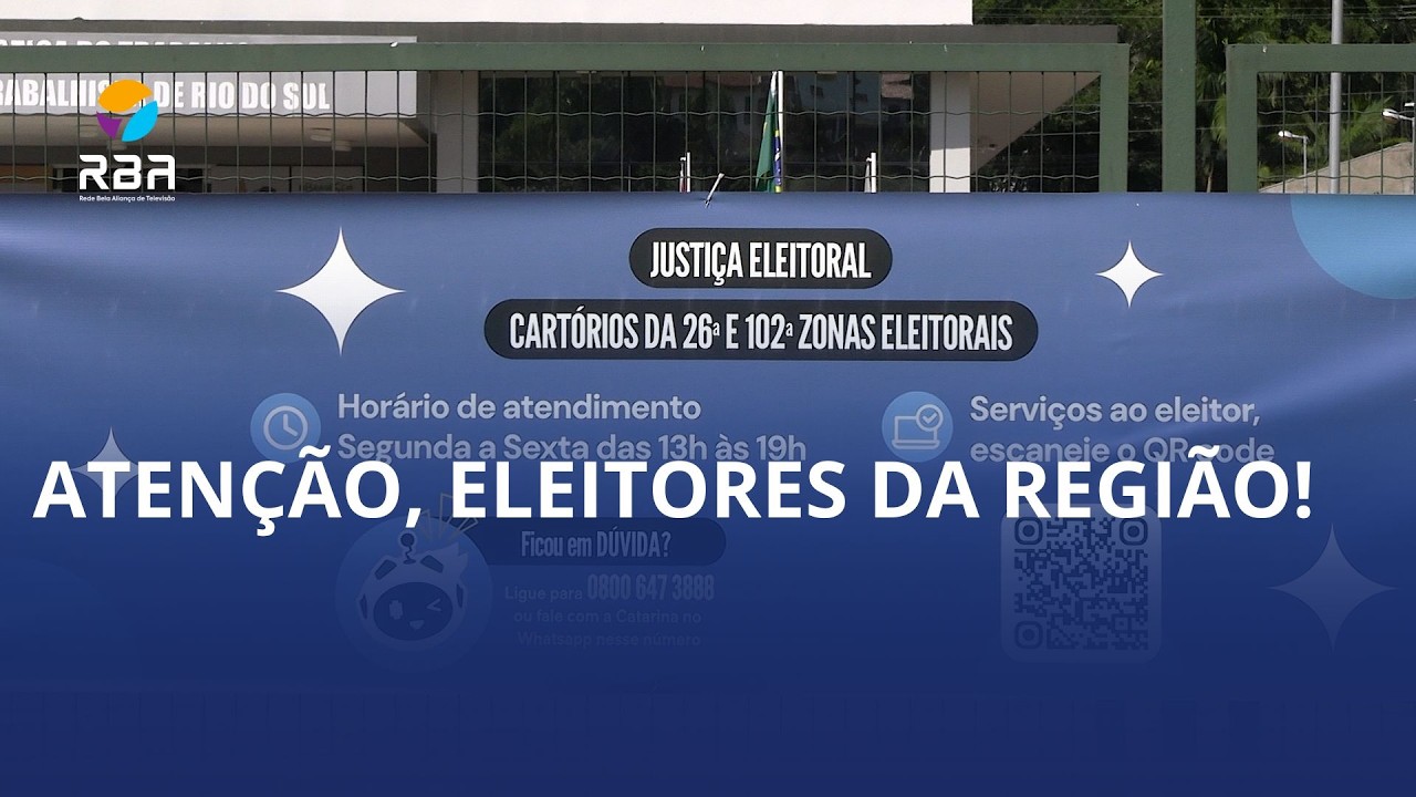 Atenção, eleitores da região!