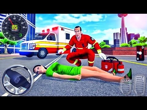 Ambulance Rescue Driver Simulator 2020 - Emergency Hero City Cars Drive - Android GamePlay