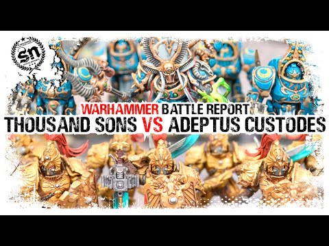 Thousand Sons vs Custodes - Warhammer 40,000 (Battle Report)