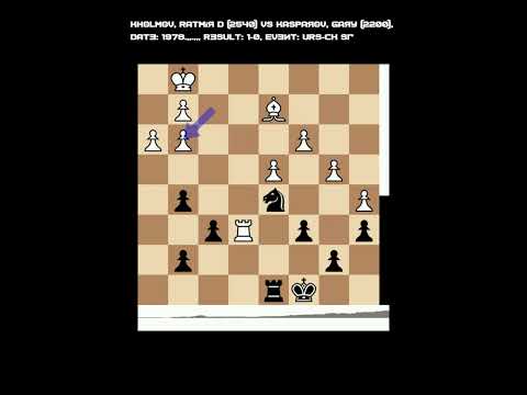 Kasparov Super Series - 1978- 15 years old - UdSSR Championchip game 21
