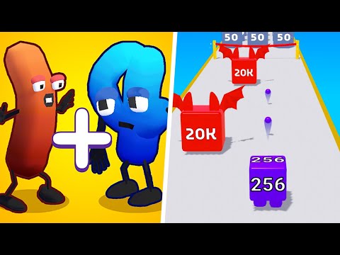 Satisfying Mobile Games - Number Lore vs Jelly Shooter Max Number Run