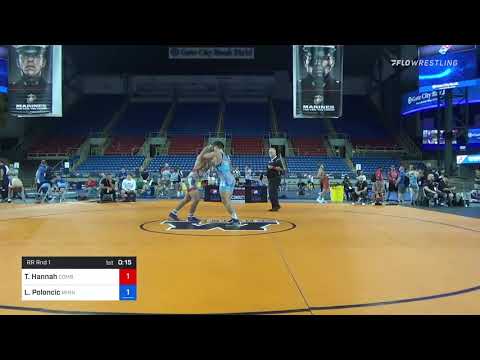 87 Kg Rr Rnd 1 - Tyler Hannah, Combat W.C. School Of Wrestling Vs Lukas Poloncic, Minnesota Storm