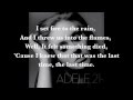 Adele - Set Fire to the Rain Lyrics MP3[HQ] 