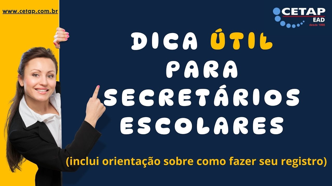 Dica útil: como fazer o registro de secretário escolar e manter-se atualizado
