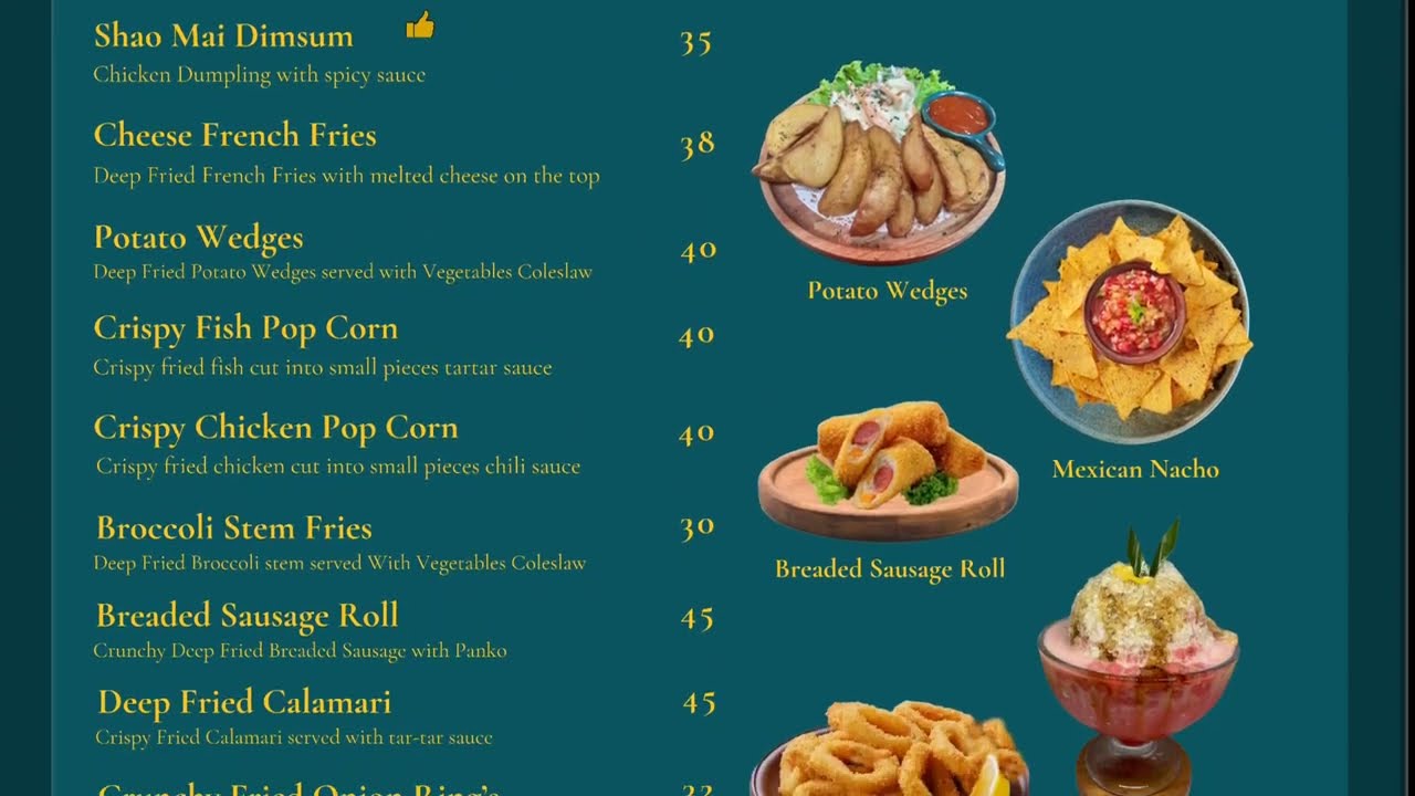 Menu Taste & See Restaurant