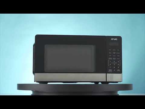thumbnail video image 2 of Horno de Microondas Atvio Home 0.7 Pies Cúbicos Negro, 2 of 5