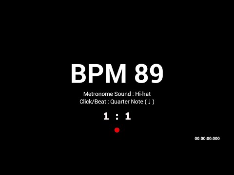 Metronome BPM 89 / Hi-hat
