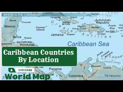 Caribbean Countries Map By Location / Map of All Caribbean Countries / Caribbean Islands Map