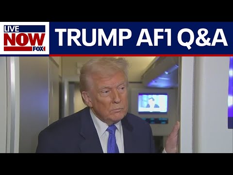 Video | WATCH: Trump addresses reporters on Air Force One | LiveNOW from FOX