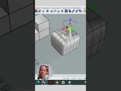 Rhino 8 SubD - Introducción. #3dprinting #impresion3d #rhino #rhinoceros #rhino8 #subd #modelado3d