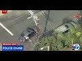 FULL CHASE: Police chase alleged armed robbery suspects through Los Angeles