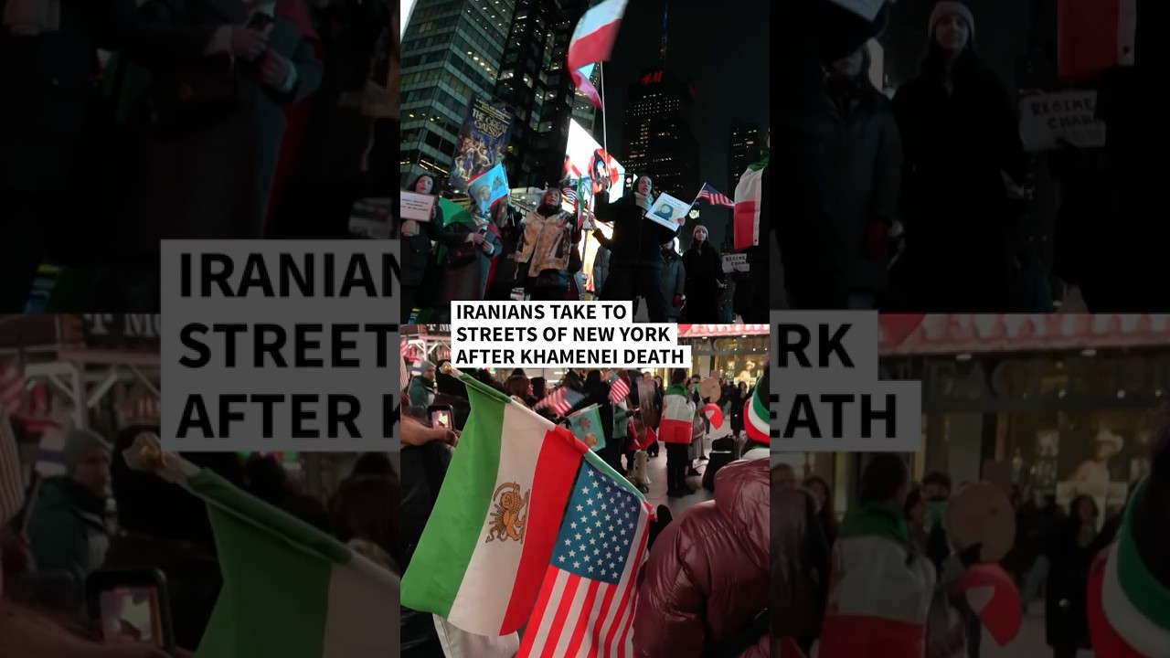 Video | Iranians take to streets of New York after Khamenei death | AFP