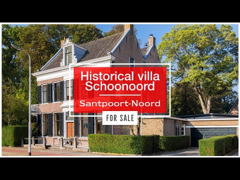 Historical, characteristic villa “Huize Schoonoord" in Santpoort-Noord for sale