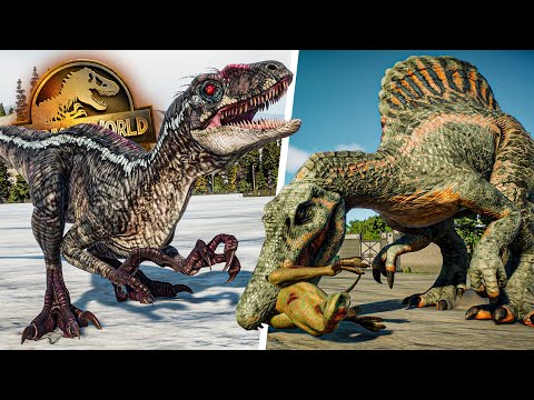 SOME OF THE BEST ANIMATIONS!! FIGHTS, KILLS, INTERACTINGS! - Jurassic World Evolution 2