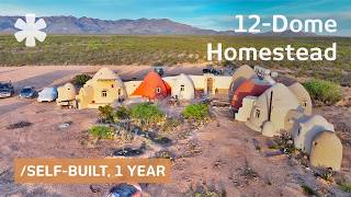 Couple builds homestead of 12 earthen domes linked like private village