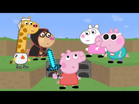 Minecraft Speedrunner Peppa Vs 4 Hunters Animation