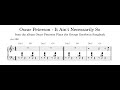 Oscar Peterson - It Ain't Necessarily So - Piano Transcription (Sheet Music in Description)