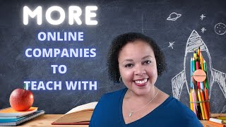 More Companies To Teach With Online