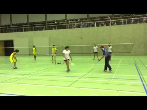 También jugaron bádminton con Sabrina Jaquet