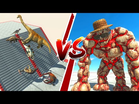 Mr Lava Golem VS All Units | Animal Revolt Battle Simulator | ARBS