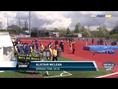 2016 NEC OTF Championships - Men's 400 Meter Champion, Alistair McLean (LIU)
