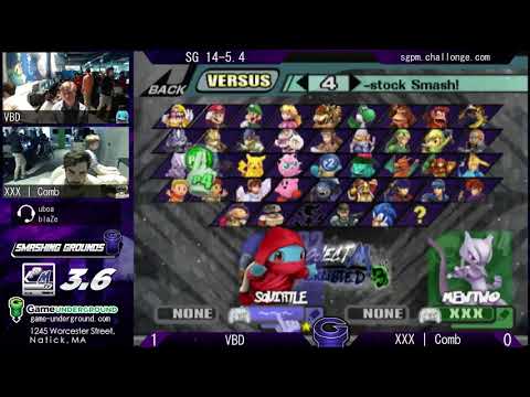 SG at GU 14-5.4 WQF - VBD (Squirtle, Game and Watch) vs XXX | Comb (ROB, Wolf)