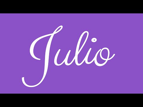 Julio In Cursive