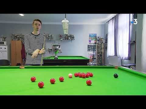 Portrait du champion de Snooker mosellan Brian Ochoiski