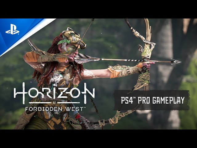 Horizon Forbidden West - геймплейный трейлер на PS4 Pro для тех, кто не может найти PS5