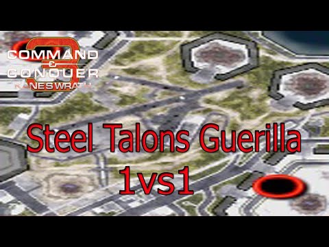 C&C3: Kane's Wrath Top Gun Traveler-59 1vs1 Brutal AI Steel Talons Guerilla (60K)