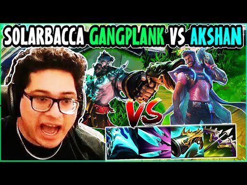 SOLARBACCA Gangplank Vs Akshan Mid - EUW Master - Patch 14.6