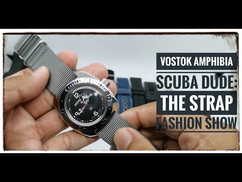 1 Watch, 9 Looks: Vostok Amphibia Scuba Dude strap fashion show #vostok #scubadude