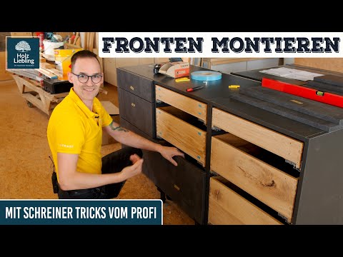Installing drawer fronts - with tips from a master carpenter | Wood Favorite Kitchen Documentary ...