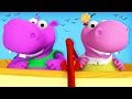 Row Row Row Your Boat Song Hello Hippo 3D Rhymes Kids Songs