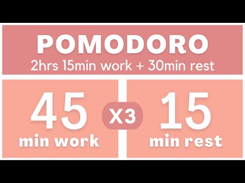 Técnica Pomodoro 45/15 - Pomodoro Timer