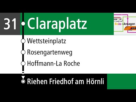 BVB Ansagen | 31 Claraplatz - Riehen Friedhof am Hörnli | BoJa Ansagen