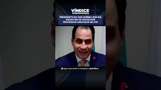 OAB anuncia medidas no STF e critica politização do debate institucional