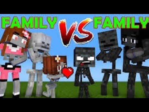 FAMILY VS FAMILY WHO IS THE STRONGEST MONSTER - MONSTER SCHOOL @CrazyDek