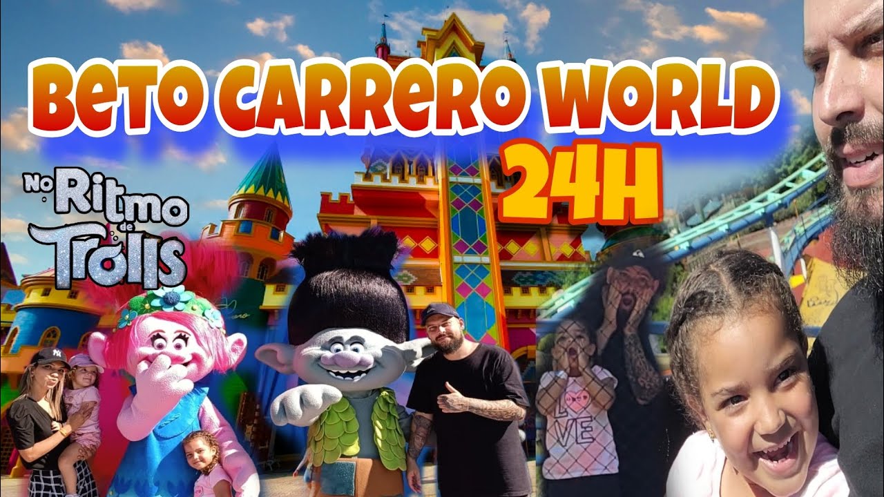 🌸Um dia no Beto carrero world🎡🎢 + NOVO SHOW DOS TROLLS 🩷