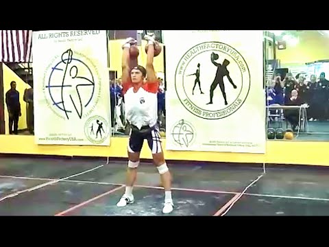 Anton Anasenko - kettlebell biathlon in New York 2011 (total score - 264)