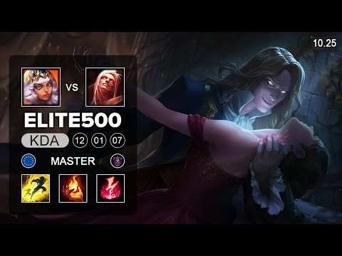Elite500 Vladimir Mid vs Qiyana - EUW Master Patch 10.25