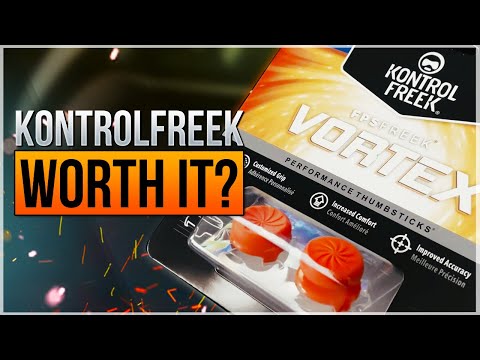 KontrolFreek Lotus for PlayStation 5 (PS5) and PlayStation 4 (PS4) | Performance Thumbsticks | 2 Mid-Rise Concave | Teal/Clear video review thumbnail